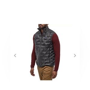Mens Patagonia Micro Puff Vest Forge Grey XL insulated puff